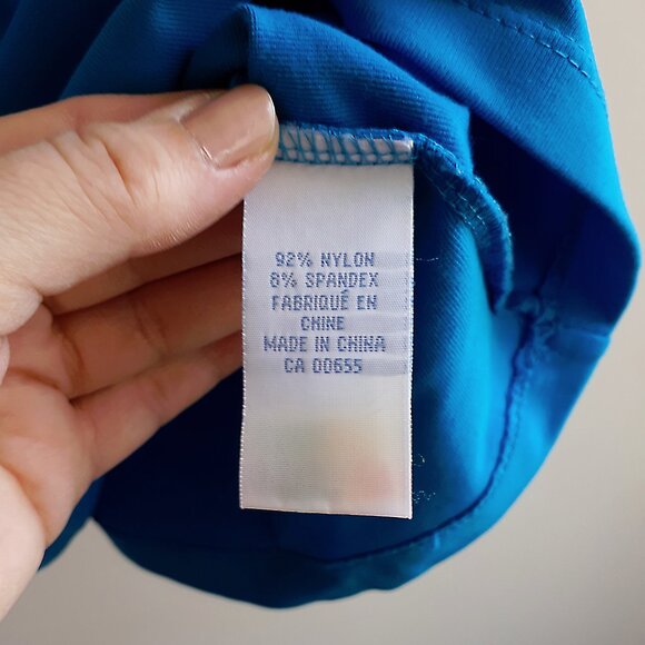 SMART SET Twisted Front Camisole with Spaghetti Straps in Bright Azure Blue - Picture 7 of 13